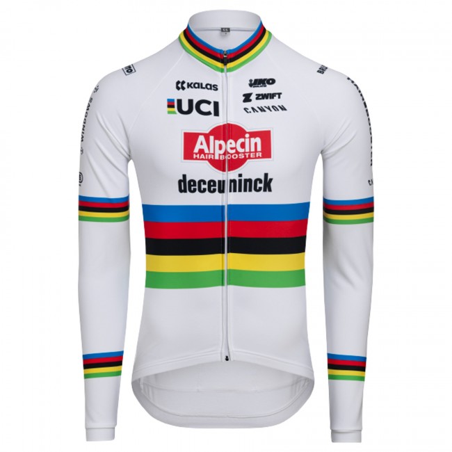 Bekleidung Herren Alpecin Deceuninck 2024 lang arm trikot-WC Bekleidung Herren Alpecin Deceuninck 2024 lang arm trikot-WC