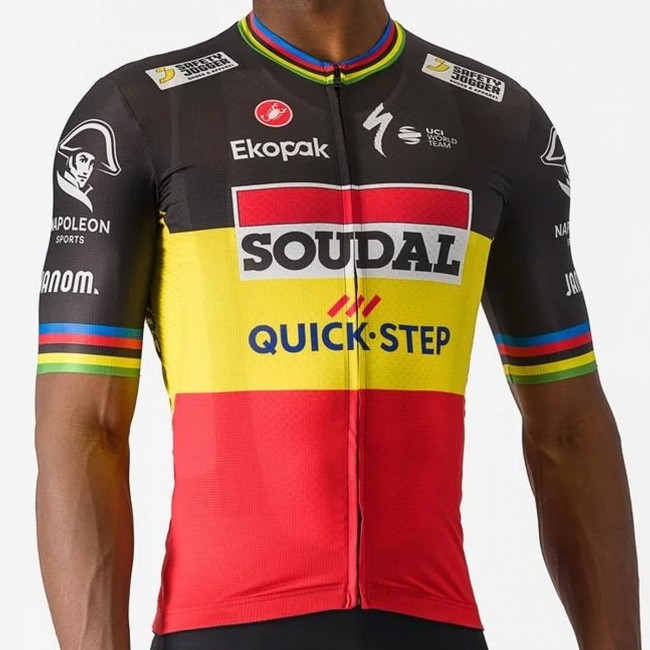 Bekleidung Herren Castelli Soudal Quick-Step 2024 Competizione 3 trikot-Belgian meister Bekleidung Herren Castelli Soudal Quick-Step 2024 Competizione 3 trikot-Belgian meister