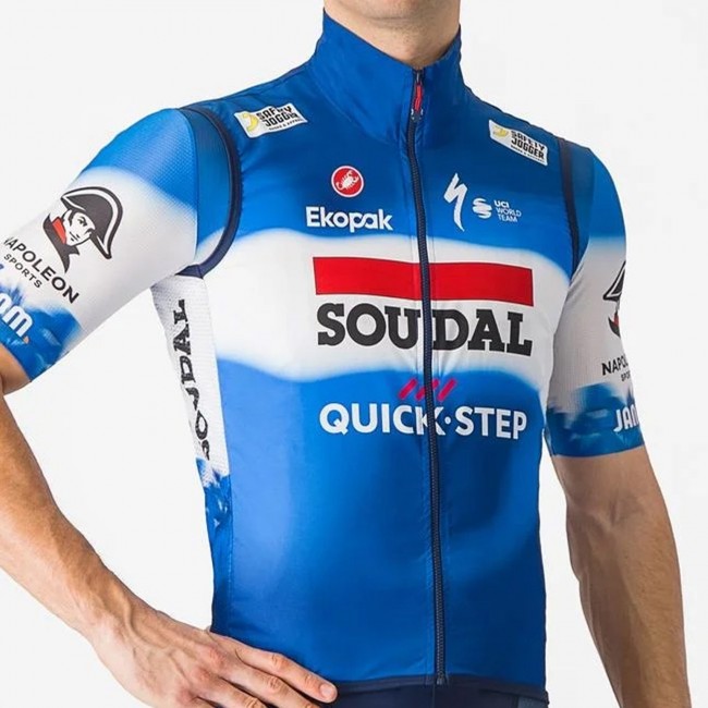 Bekleidung Herren Castelli Soudal Quick-Step 2024 Pro Light Wind weste Bekleidung Herren Castelli Soudal Quick-Step 2024 Pro Light Wind weste