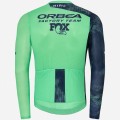 Bekleidung Herren Hiru Orbea Factory Team 2025 Lab Aero langarm trikot Bekleidung Herren Hiru Orbea Factory Team 2025 Lab Aero langarm trikot