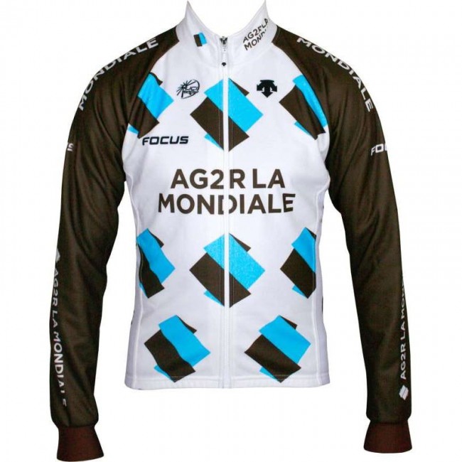 AG2R LA MONDIALE 2015 Fahrrad Winterjacke AG2R LA MONDIALE 2015 Fahrrad Winterjacke