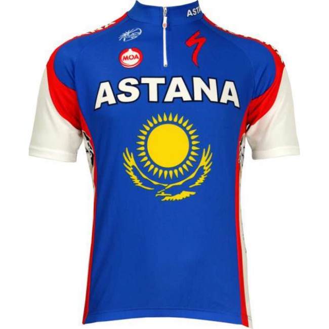 Astana Slowenischer Meister 2010-Kurzarmtrikot mit kurzem Reißverschluss Astana Slowenischer Meister 2010-Kurzarmtrikot mit kurzem Reißverschluss