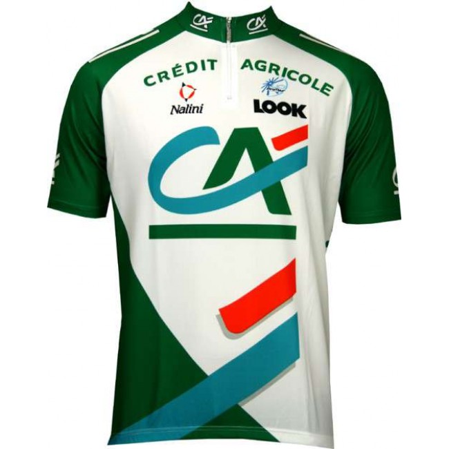 Credit Agricole 2005 Kurzarmtrikot mit kurzem Reißverschluss Credit Agricole 2005 Kurzarmtrikot mit kurzem Reißverschluss