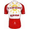 Cofidis 2008 Kurzarmtrikot mit kurzem Reißverschluss Cofidis 2008 Kurzarmtrikot mit kurzem Reißverschluss