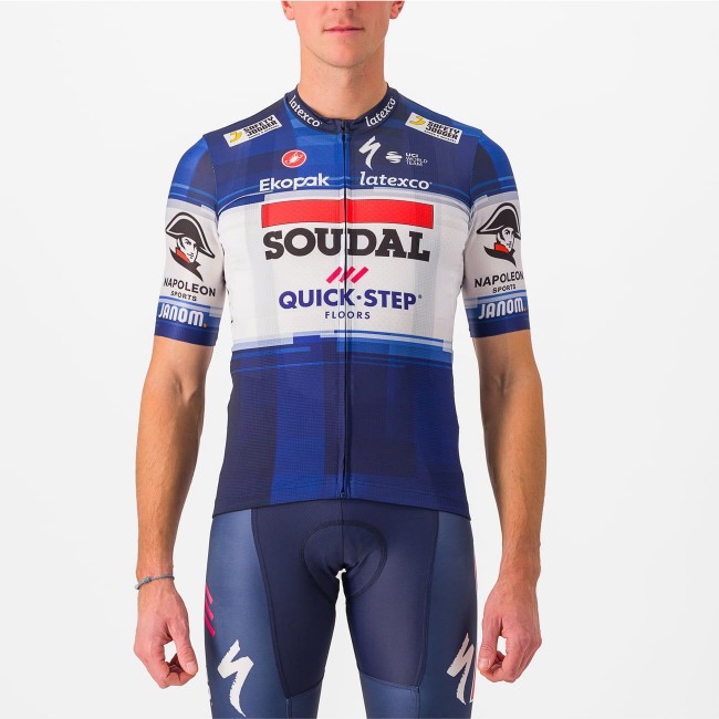 Soudal Quick-Step 2023 Set(Competizione Radtrikot+Competizione Trägerhose) Soudal Quick-Step 2023 Set(Competizione Radtrikot+Competizione Trägerhose)
